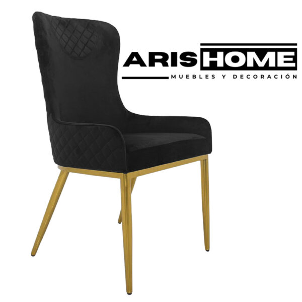 Silla FT42 NEGRO DORADO